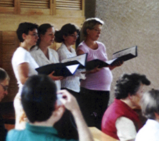 Foto vom Hochchor beim Konzert in St. Stephan im Juli 2007