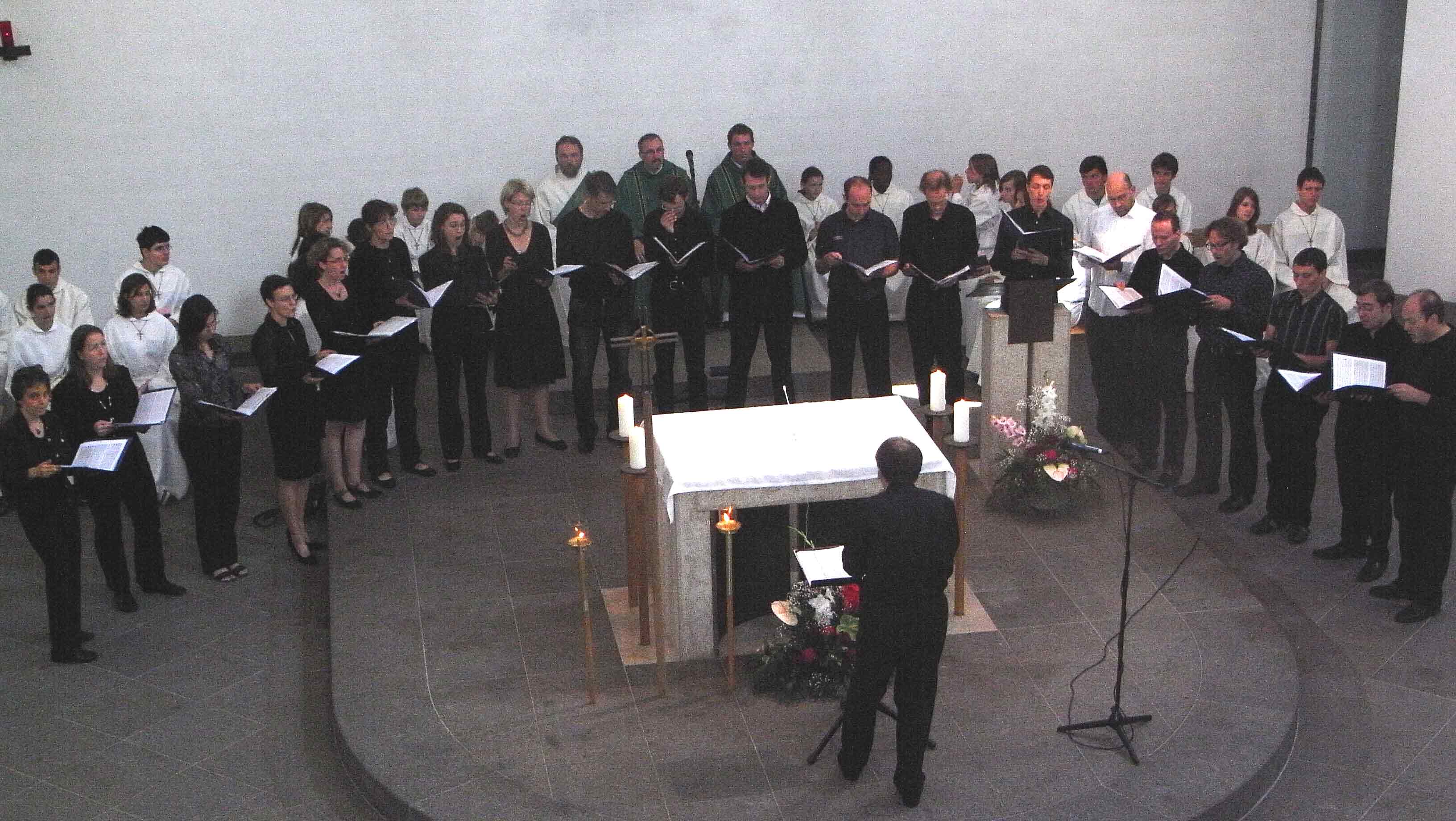 Foto bei der Matinee in St. Maximilian Kolbe im Juli 2010