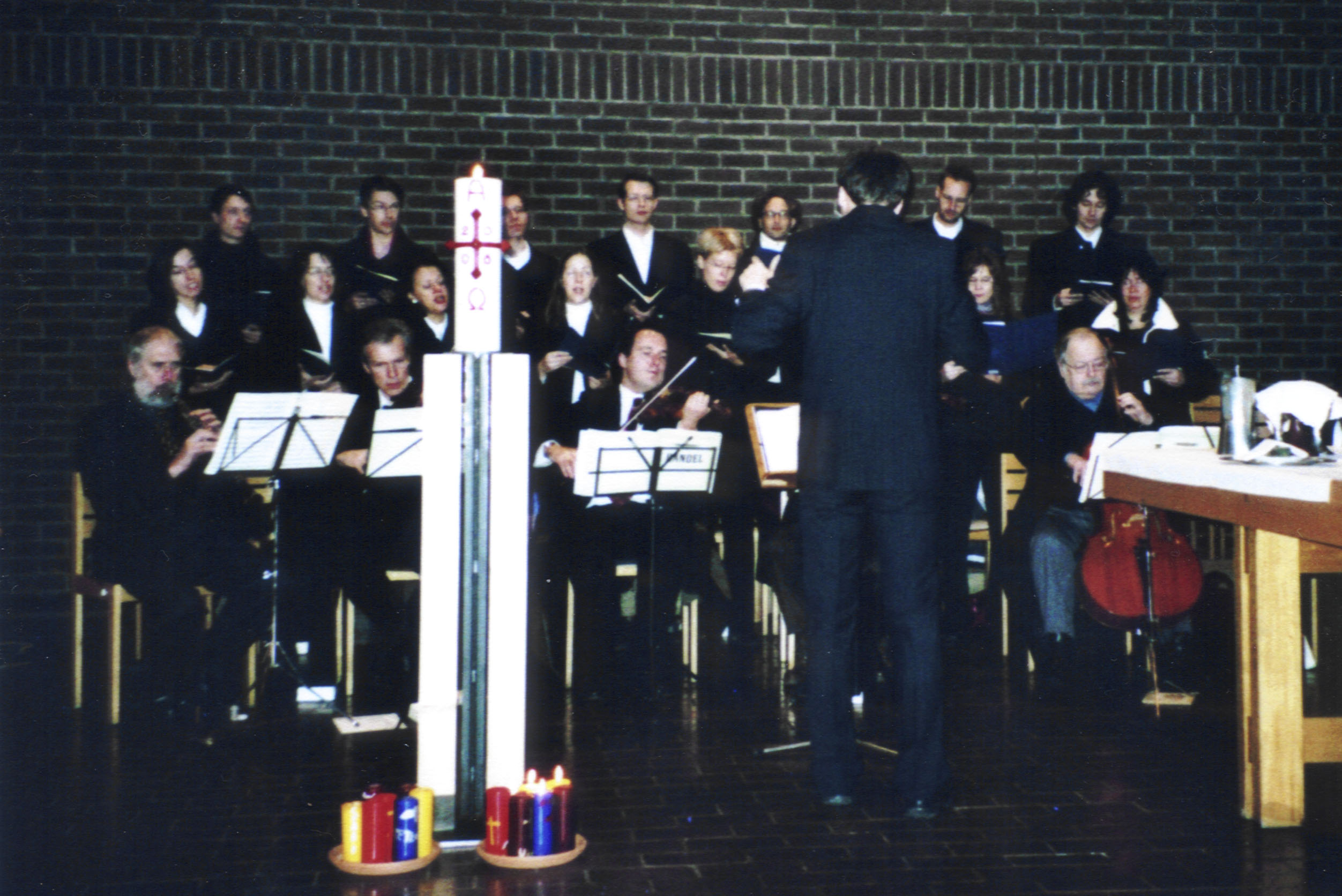 Foto vom Chor Canticolino in der Laetarekirche im Januar 2007
