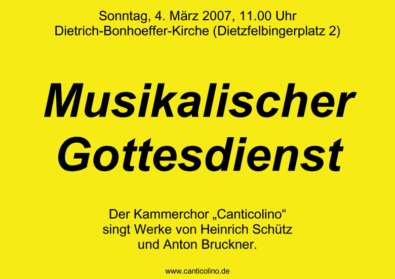 Plakat vom 4. M&auml;rz 2007