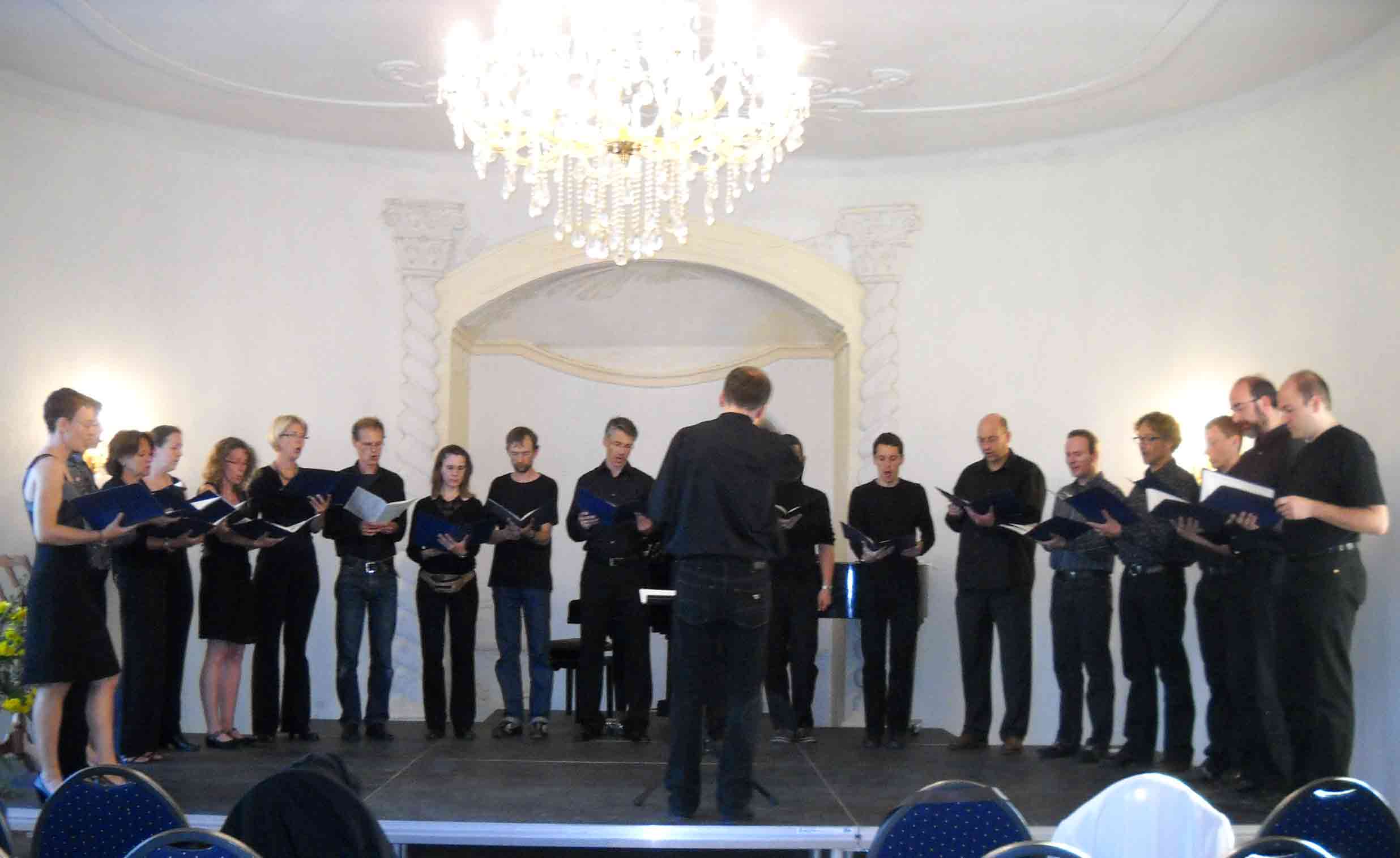 Foto vom Chor Canticolino im Schlo&szlig; Stolpe auf Usedom am 20. August 2010