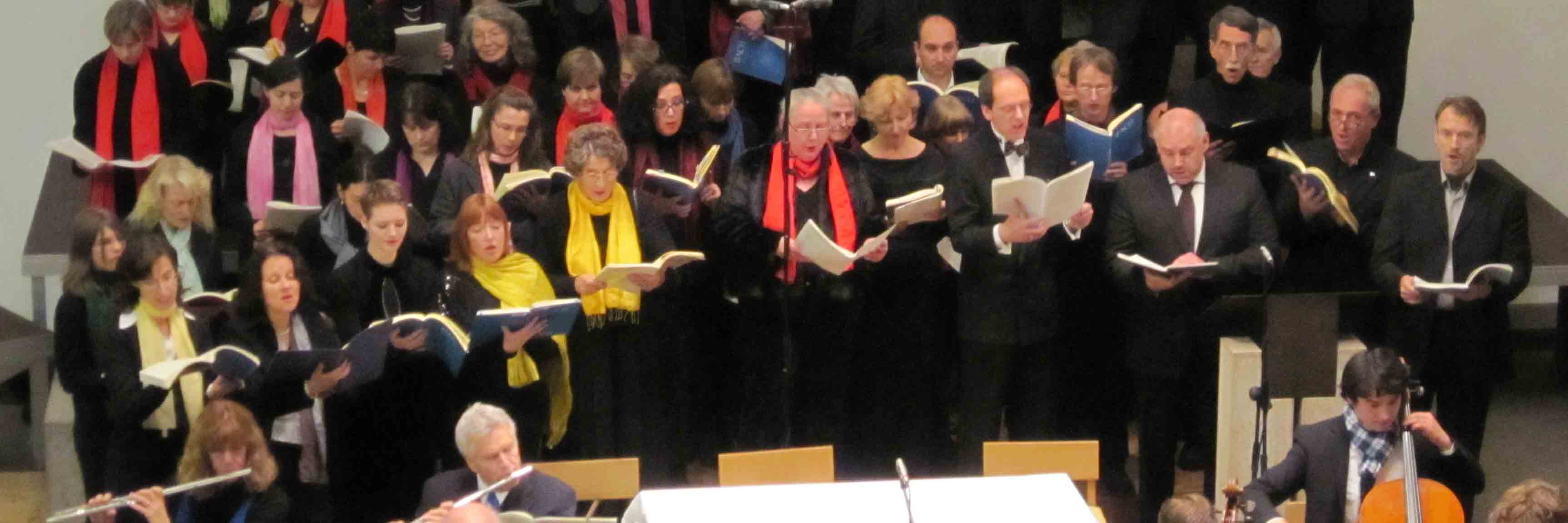 Foto vom Projektchor und Projektorchester Weihnachtsoratorium 2012