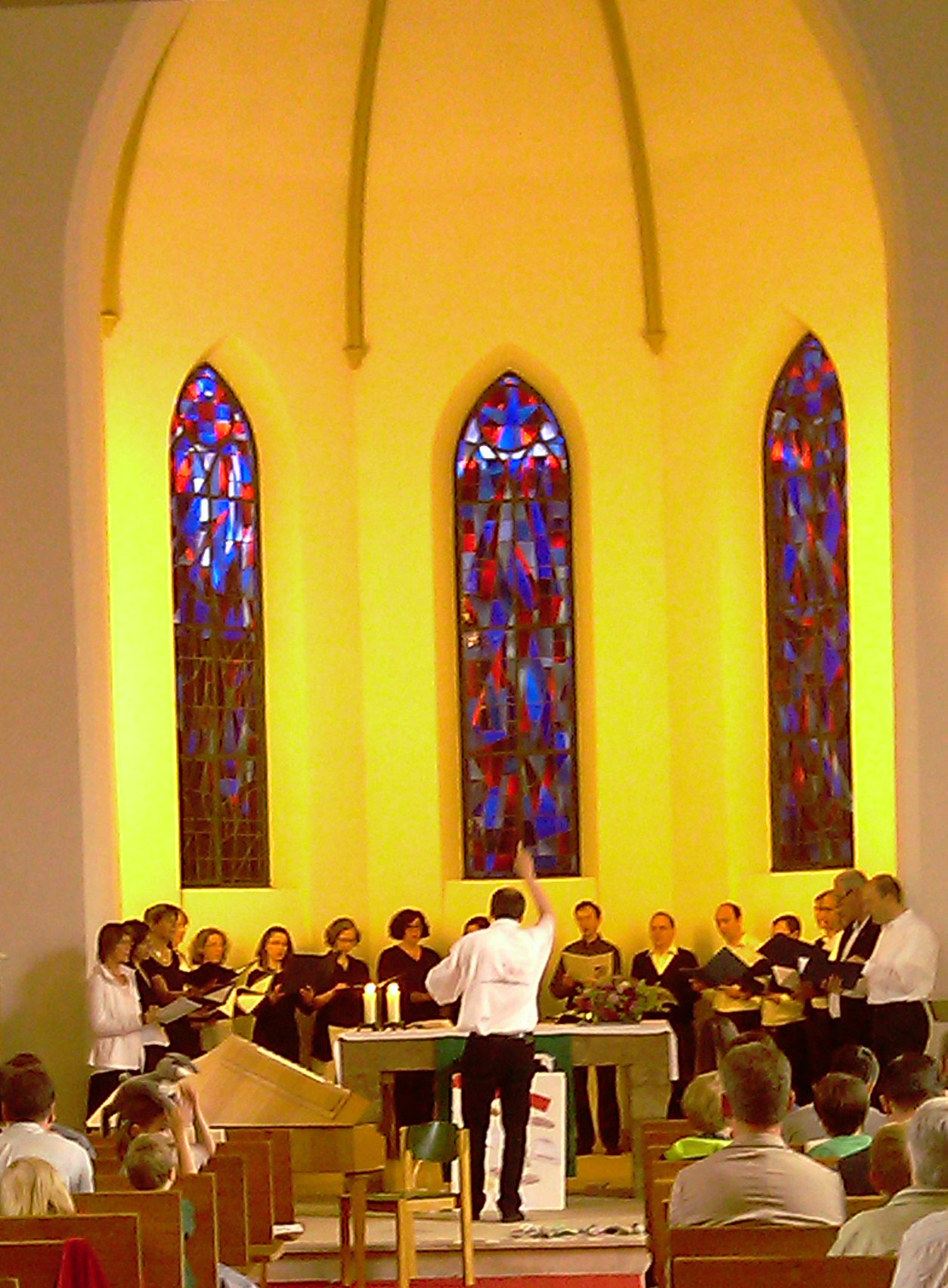 Foto vom Kammerchor in St. Paulus im Juni 2013